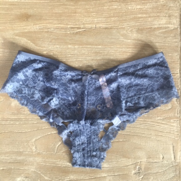 Culotte Cheekini Victoria's Secret Dream Angels - Dentelle Florale, Couleur Silver Taille L - Neuf Sans étiquette